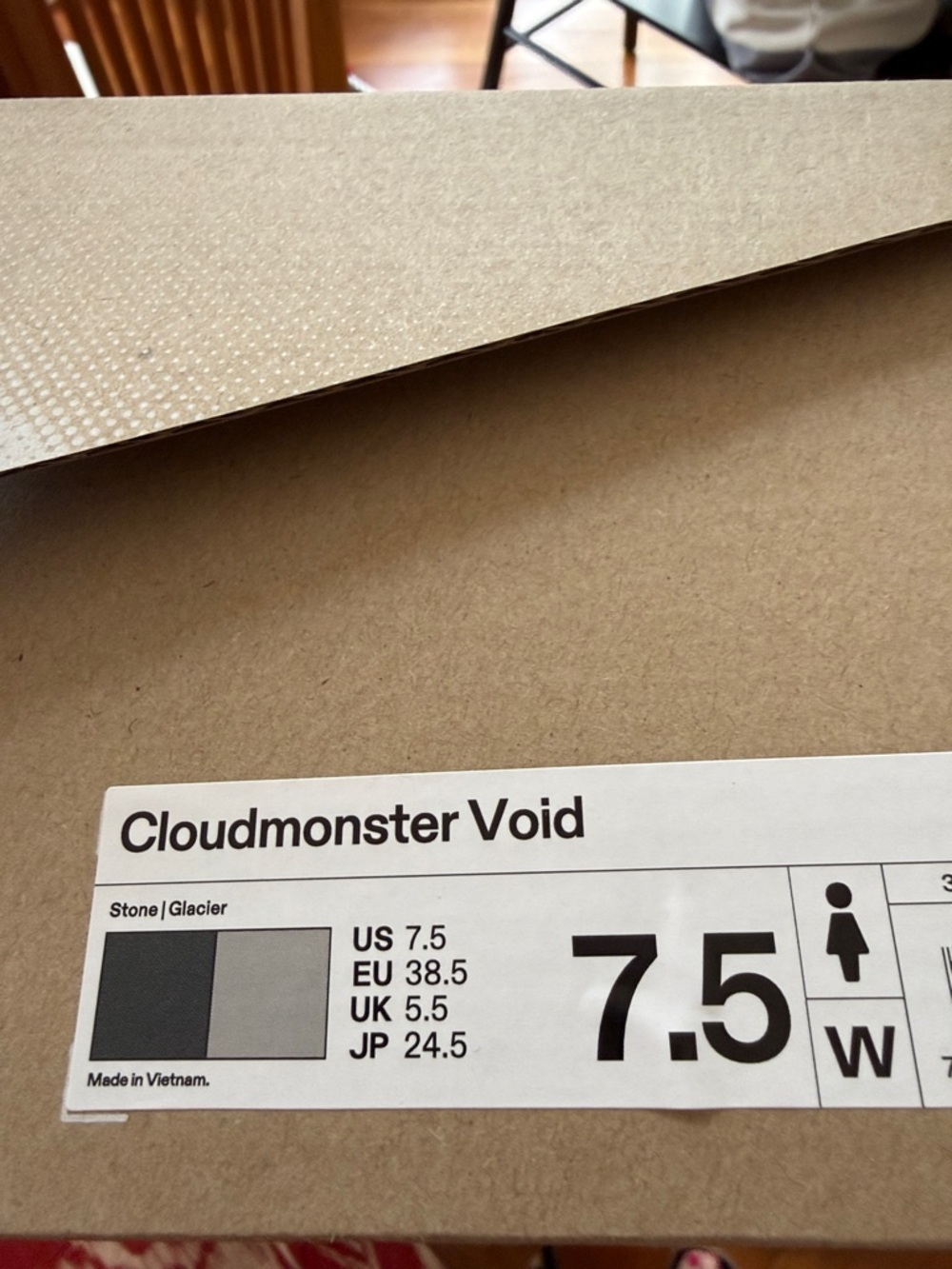 Cloudmonster Void Women’s Sneakers in Stone/Glacier - Size 7.5